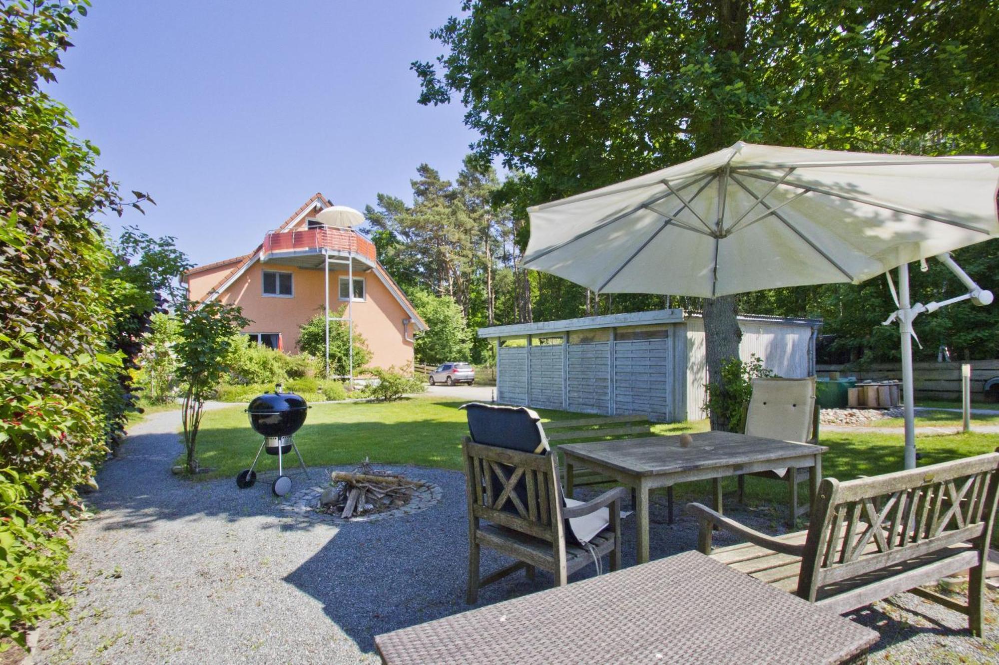 Fewo Am Wald Fewo 03 - Balkon, Gartennutzung, Sauna Glowe Luaran gambar